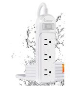 Outdoor Power Strip Weatherproof, IPX6 Waterproof 10 Ft SJT Extension Cord - $27.60