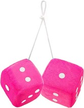 Rear View Mirror Decorations Hanging Ornament Car Pendant Accessories Dice Pink - £16.05 GBP