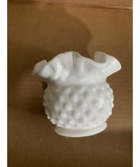 Vintage Fenton White Milk Glass Small Hobnail Rose Bowl Bud Vase 3” Tall - $348.94 MXN