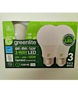 Greenlite LED 3 Way Bulbs. 3 Pack. 4w 8w 14w EnergyStar 100W equiv 25K hrs - $15.00