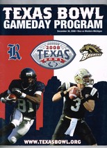 2008 Texas Bowl Game Program Rice Owls Western Michigan Broncos - £77.12 GBP