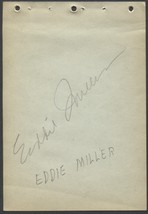 1940&#39;S SIGNED EDDIE MILLER ALBUM PAGE BOSTON BEES BRAVES REDS PHILLIES C... - €12,57 EUR