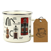 Gift Republic Camping Enamel Mug - Coffee - £32.80 GBP