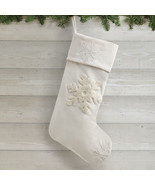 My Texas House Savannah Embroidered Christmas Stocking Coconut Milk, 21&quot; - $362.50 MXN