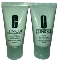 Pack Of 2 Clinique 7 Day Scrub Cream Face Exfoliator 1fl oz Each NEW/See... - $13.85