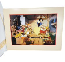 Vintage 1994 Disney Snow White & The Seven Dwarfs Commemorative Lithograph Photo - $23.75