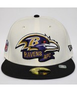 New Era Baltimore Ravens On-Field Cap 59Fifty NFL 7 1/4 Fitted Hat Black... - £31.13 GBP