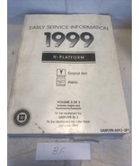 1999 GM Chevrolet N-Platform Pontiac Grand Am Alero OEM Early Service Ma... - $7.28