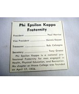 1972 Ad Phi Epsilon Kappa Fraternity, Mu Chapter, Ithaca College, Ithaca... - $13.70 CAD