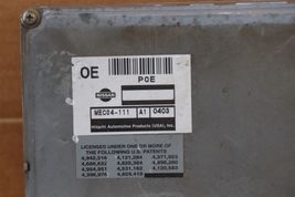 2000 Nissan Frontier 2.4L MT RWD ECU ECM PCM Engine Computer Module MEC04-111 image 3