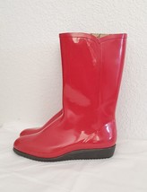 Nokia Boots Hand Made in Finland Red Rainboots with Heel Women’s Size 38 - £39.56 GBP