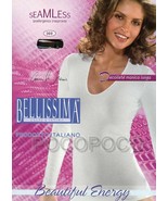 Maglia decolletè da donna a manica lunga in microfibra Bellissima 069 el... - £8.33 GBP