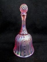 FENTON Pink Glass Bell Iridescent  - £27.61 GBP