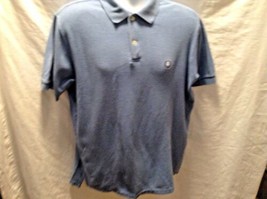 Chaps Ralph Lauren Sz M Blue Polo Shirt Mens  Short Sleeve - $11.88