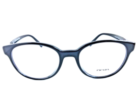 New PRADA VPR 10UF 1AB-1O1 54mm Black Round Women&#39;s Eyeglasses Frame  #3 - $189.99