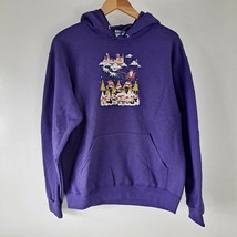 Harry Potter Christmas Winter Hoodie Sweatshirt Purple Med - £18.64 GBP