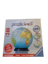 Ravensburger PuzzleBall 3D Globe Jigsaw Puzzle 240 Pieces Brand New Sealed - £18.52 GBP