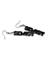 Sewist Earrings FF8027 Black Laser cut From Moda Fabric - $13.33 CAD