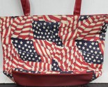 Large Purse Bag with zippers &amp; inside pocket(9&quot;x15&quot;)PATRIOTIC USA AMERIC... - $14.84