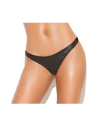 Leather Thong Stretch Back Underwear Panties Lingerie Black L9202 - $439.15 MXN+