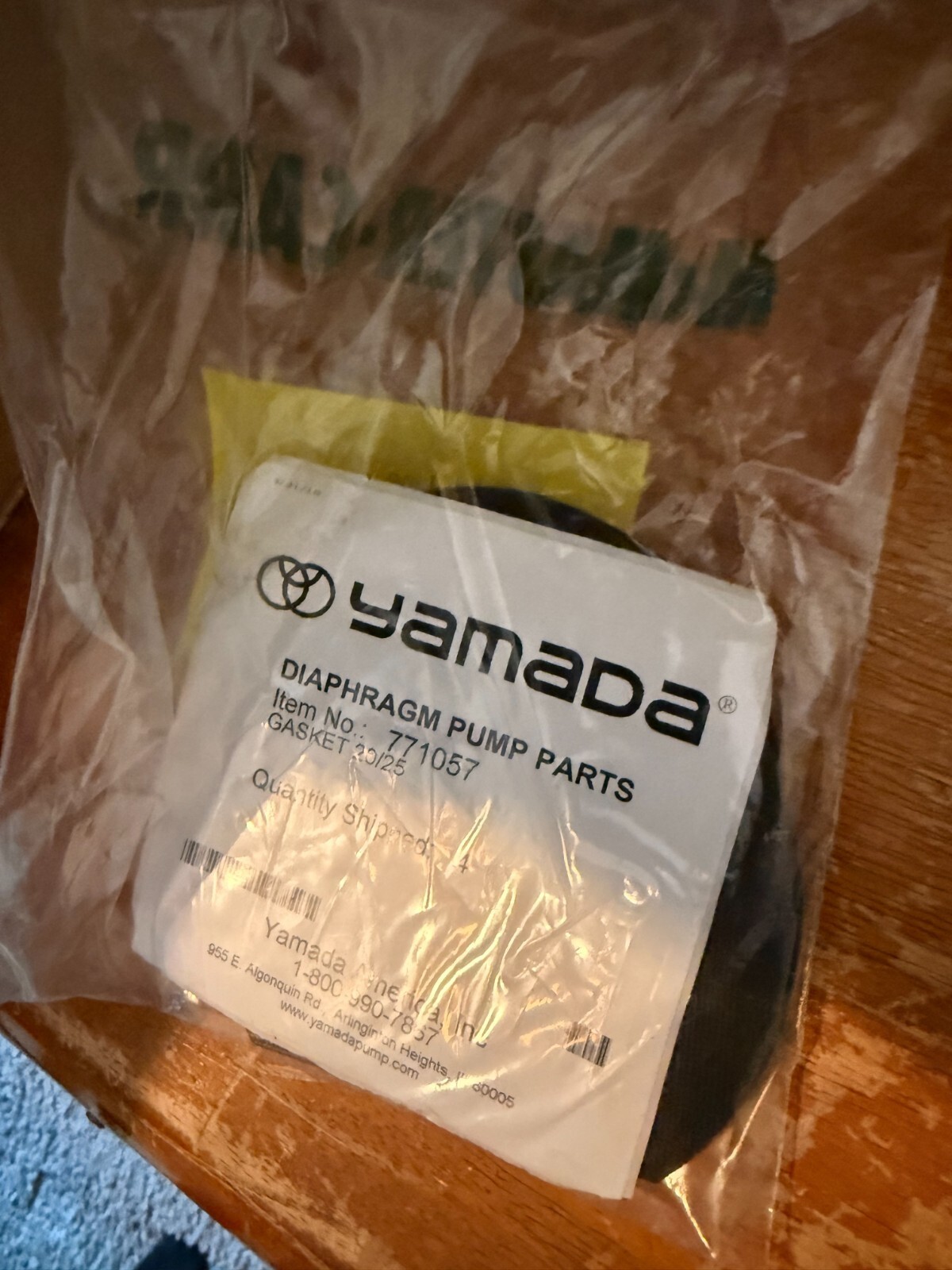 NEW OEM LOT of 4 Yamada Double Air Diaphragm Pump NDP-20 25 Gasket # 771... - $23.74