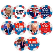 President Donald Trump 2024 Election Set of 5 Poker Chips - Printed in t... - £28.03 GBP