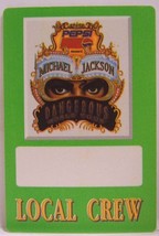 MICHAEL JACKSON - VINTAGE ORIGINAL CONCERT TOUR CLOTH BACKSTAGE PASS - $10.00