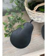 East of India Rustic Wooden Carved Pear Bowl - Black - $462.73 MXN