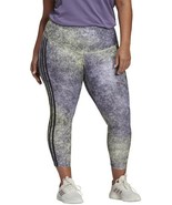 Adidas Fl9185 Plus Size 7/8 Plus Tights Yellow Tint / Black ( 4X ) - $121.76 CAD