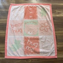 Carter’s Classics All About A Bear Hug Me Salmon Baby Girl’s Baby Blanket - £21.00 GBP