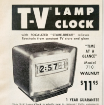 1961 Pennwood TV Lamp Clock Advertisement Vintage Electronics Pittsburgh... - $19.99