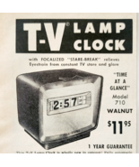 1961 Pennwood TV Lamp Clock Advertisement Vintage Electronics Pittsburgh... - $28.05 CAD
