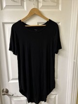 Daily Ritual Women&#39;s Jersey Standard-Fit Short-Sleeve Open Crewneck Tunic Large - £7.58 GBP