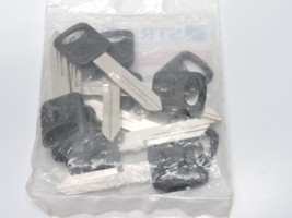 (Lot of 10) OEM Ford Logo Uncut Key Blank Black Plastic Molded Head 5976... - $29.88