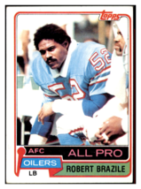 1981 Topps Robert Brazile All-Pro Houston Oilers Football Card - Vintage NFL Col - £2.89 GBP