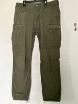 Oakley Cargo Pants Mens 33x30  Army Green Military Baggy Y2K Double Knee... - $42.46
