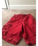 1pc Eddie Bauer Men&#39;s Red Swim Board Shorts Size S - £34.04 GBP