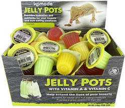Komodo Reptile Jelly Pots: Nutrient-Rich Fruit Treat for Feeder Insects - $43.95