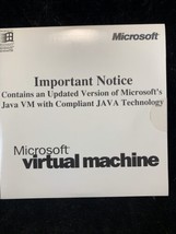 Vintage Microsoft Virtual Machine JAVA VM Windows NT 98 Sealed CD Model ... - $10.00