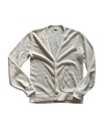Christian Dior Mens Large Vintage Ivory Button-Up Cardigan Sweater Acryl... - $1,039.14 MXN