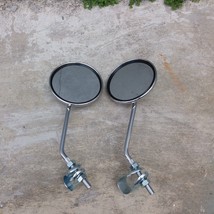 Vintage 1 Pair Round Reflector spy on mirror all model bicycle bike NOS - £55.47 GBP