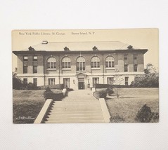 Staten Island St George Library Real Photo Postcard RPPC Unposted Vintage - £7.63 GBP