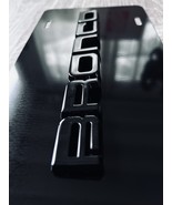 3D Bronco Glass Black On Black License Plate New Aluminum Universal All ... - $1,380.38 MXN
