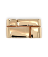 14k Yellow Gold Men's Modern Designer Ring with Brick Design Size 8.25 (... - $3,017.77 CAD 14k Yellow Gold Men's Modern Designer Ring with Brick Design Size 8.25 (... - $3,017.77 CAD