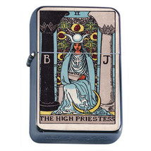 Tarot Card D3 Flip Top Oil Lighter Wind Resistant Flame II The High Priestess - £12.13 GBP