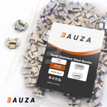 BAUZA BK6.4 Pack of Stainless Steel Ear-Lokt Buckles 1/4 Width, Stainless - £16.68 GBP