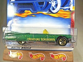 2001 Hot Wheels #79 Monsters Series 3/4 &#39;59 CADILLAC Green w/Gold 5 Spoke Wheels - £6.10 GBP