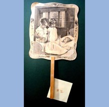 1930s antique ADVERTISING HAND FAN oxford pa Wm. BURLING general hardwar... - $42.08