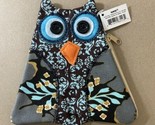 Ganz Quilted Canvas OWL Coin Purse Key Chain Handmade Key Hook GIFT NWT&#39;s - $5.01