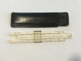 Keuffel &amp; Esser Vintage Slide Ruler K&amp;E Slide Rule With Leather Case 4150-1 - £14.11 GBP